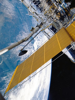 人工衛星を利用したGPSのイメージ